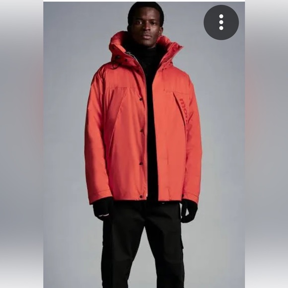 MONCLER
Men's Bright Red Hooded Down Jacket, Size 4-XL - Picture 2 of 7